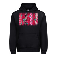 Black valentines day brushstroke Urban Hoodie - OliviaCreatesArt
