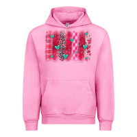 Fuchsia Pink valentines day brushstroke Urban Hoodie - OliviaCreatesArt