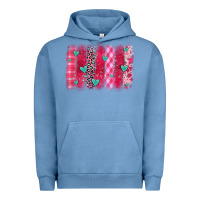 Pigment Pebble Blue valentines day brushstroke Urban Hoodie - OliviaCreatesArt