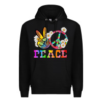 Black lgbtq peace and sembols Premium Hoodie - HRA Design Shop