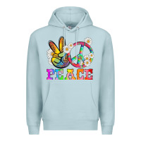 Blue Mist lgbtq peace and sembols Premium Hoodie - HRA Design Shop