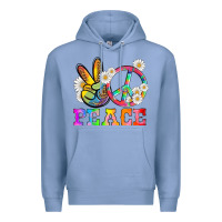 Colony Blue lgbtq peace and sembols Premium Hoodie - HRA Design Shop