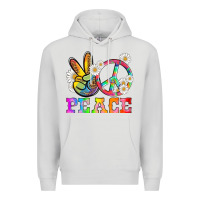 Dove Grey lgbtq peace and sembols Premium Hoodie - HRA Design Shop