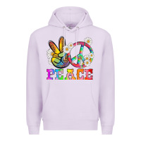 Lilac lgbtq peace and sembols Premium Hoodie - HRA Design Shop