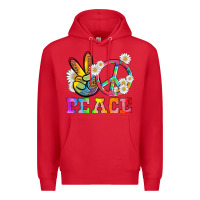 Red lgbtq peace and sembols Premium Hoodie - HRA Design Shop
