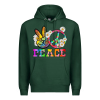 Sports Green lgbtq peace and sembols Premium Hoodie - HRA Design Shop