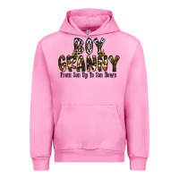 Fuchsia Pink boy granny from son up to sondown Urban Hoodie - CowhideDigitalArt