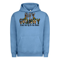 Pigment Pebble Blue boy granny from son up to sondown Urban Hoodie - CowhideDigitalArt