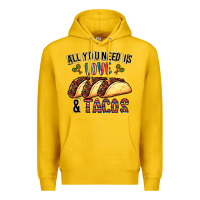 Lemon All You Need Is Love And Tacos Premium Hoodie - CowhideDigitalArt