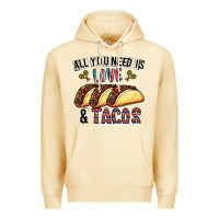 Pina Colada All You Need Is Love And Tacos Premium Hoodie - CowhideDigitalArt
