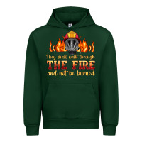 Forest Green the fire with firefighter air mask Urban Hoodie - HRA Design Shop