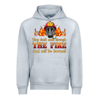 Heather Grey the fire with firefighter air mask Urban Hoodie - HRA Design Shop
