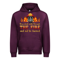 Mauve Wine the fire with firefighter air mask Urban Hoodie - HRA Design Shop
