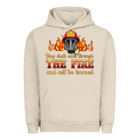 Pigment French Oak the fire with firefighter air mask Urban Hoodie - HRA Design Shop