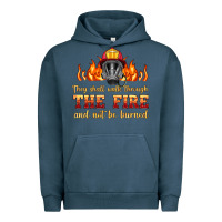 Pigment Midnight Navy the fire with firefighter air mask Urban Hoodie - HRA Design Shop