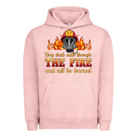 Pigment Salmon the fire with firefighter air mask Urban Hoodie - HRA Design Shop