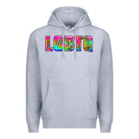 Heather Grey lgbtq Premium Hoodie - HRA Design Shop