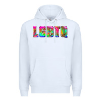 White lgbtq Premium Hoodie - HRA Design Shop