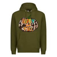 Army Green happy fall yall Premium Hoodie - RacoonDesign