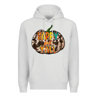 Dove Grey happy fall yall Premium Hoodie - RacoonDesign