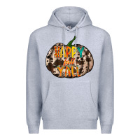Heather Grey happy fall yall Premium Hoodie - RacoonDesign