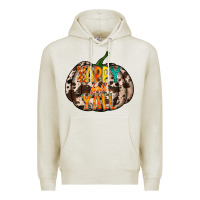Oatmeal Heather happy fall yall Premium Hoodie - RacoonDesign