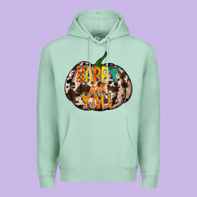 Happy Fall Yall Premium Hoodie Designed By Racoondesign