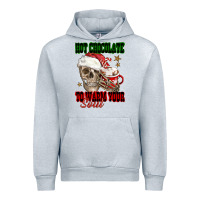 Heather Grey hot chocolate to warm your soul Urban Hoodie - FaDigitalArtStudio