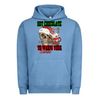 Pigment Pebble Blue hot chocolate to warm your soul Urban Hoodie - FaDigitalArtStudio