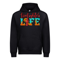 Black firefighter life Urban Hoodie - HRA Design Shop