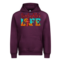 Mauve Wine firefighter life Urban Hoodie - HRA Design Shop