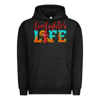 Pigment Black firefighter life Urban Hoodie - HRA Design Shop