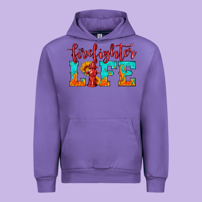 Firefighter Life Urban Hoodie Designed By Hra Design Shop