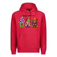 Cardinal happy halloween gnomes black Premium Hoodie - RacoonDesign