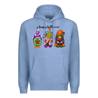 Colony Blue happy halloween gnomes black Premium Hoodie - RacoonDesign