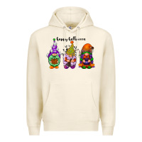 Tofu happy halloween gnomes black Premium Hoodie - RacoonDesign