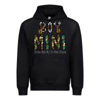 Black boy mini from son up to son down Urban Hoodie - CowhideDigitalArt