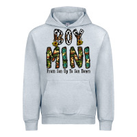 Heather Grey boy mini from son up to son down Urban Hoodie - CowhideDigitalArt