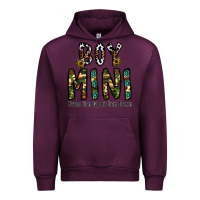 Mauve Wine boy mini from son up to son down Urban Hoodie - CowhideDigitalArt
