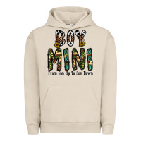 Pigment French Oak boy mini from son up to son down Urban Hoodie - CowhideDigitalArt