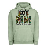 Pigment Oil Green boy mini from son up to son down Urban Hoodie - CowhideDigitalArt