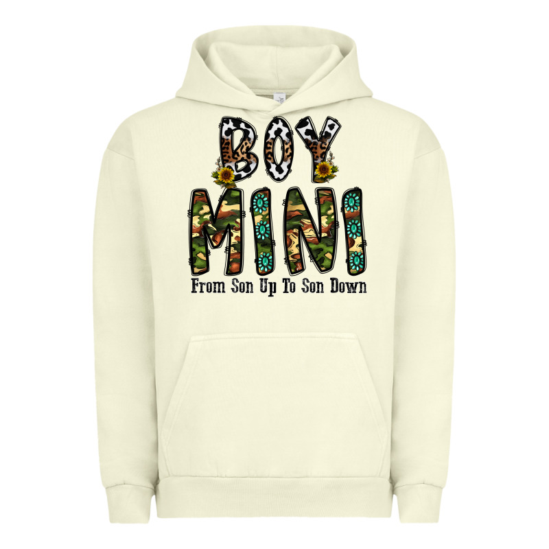 Boy Mini From Son Up To Son Down Urban Hoodie by CowhideDigitalArt | Teevron