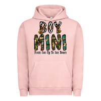 Pigment Salmon boy mini from son up to son down Urban Hoodie - CowhideDigitalArt
