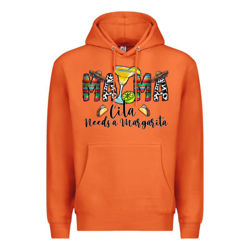 Mama Cita Needs A Margarita Premium Hoodie by CowhideDigitalArt | Teevron