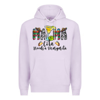 Lilac Mama Cita Needs a Margarita Premium Hoodie - CowhideDigitalArt