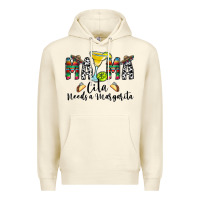 Sandshell Mama Cita Needs a Margarita Premium Hoodie - CowhideDigitalArt