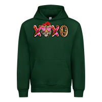 Forest Green xoxo tiger olivia Urban Hoodie - OliviaCreatesArt