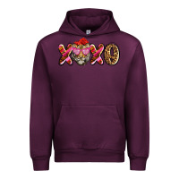 Mauve Wine xoxo tiger olivia Urban Hoodie - OliviaCreatesArt