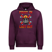 Mauve Wine firefighter face mask with axes Urban Hoodie - HRA Design Shop