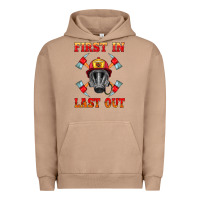 Pigment Burro firefighter face mask with axes Urban Hoodie - HRA Design Shop